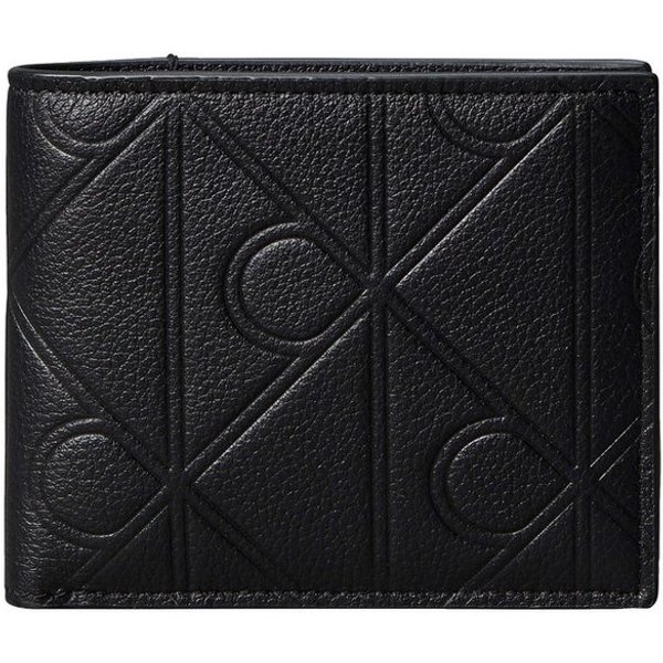 Calvin Klein Geldbörse XL EMBLEM AOP EMBOSS BILLFOLD W, Geldbeutel, Portemonnaie, Money Pocket