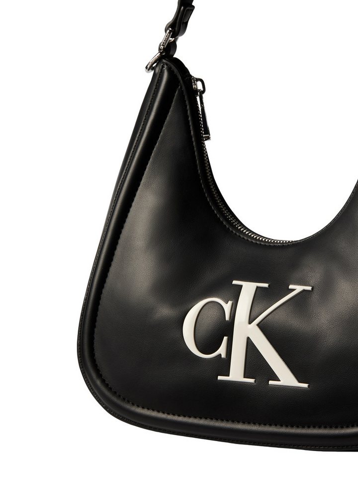 Calvin Klein Hobo BOLD CK SMALL CRESCENT BAG, Mini Bag, Henkeltasche mit Schulterriemen und CK-Logo – Bild 4 von 5