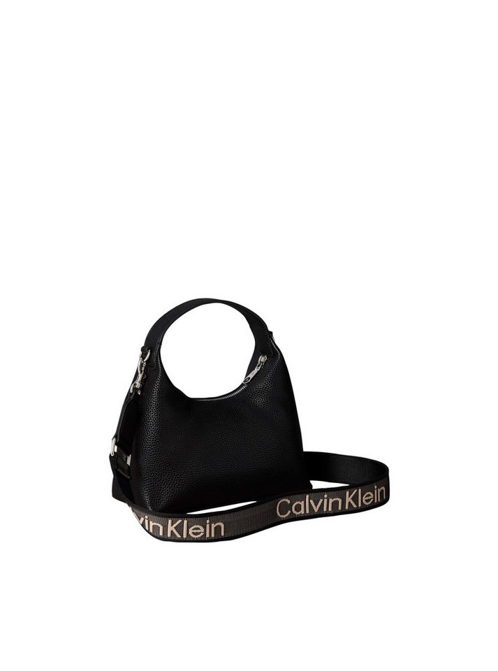Calvin Klein Hobo WEBBING STRAP SMALL BAG, Mini Bag, Hobo Bag, Henkeltasche mit zusätzlichem Unhängeriemen – Bild 3 von 4