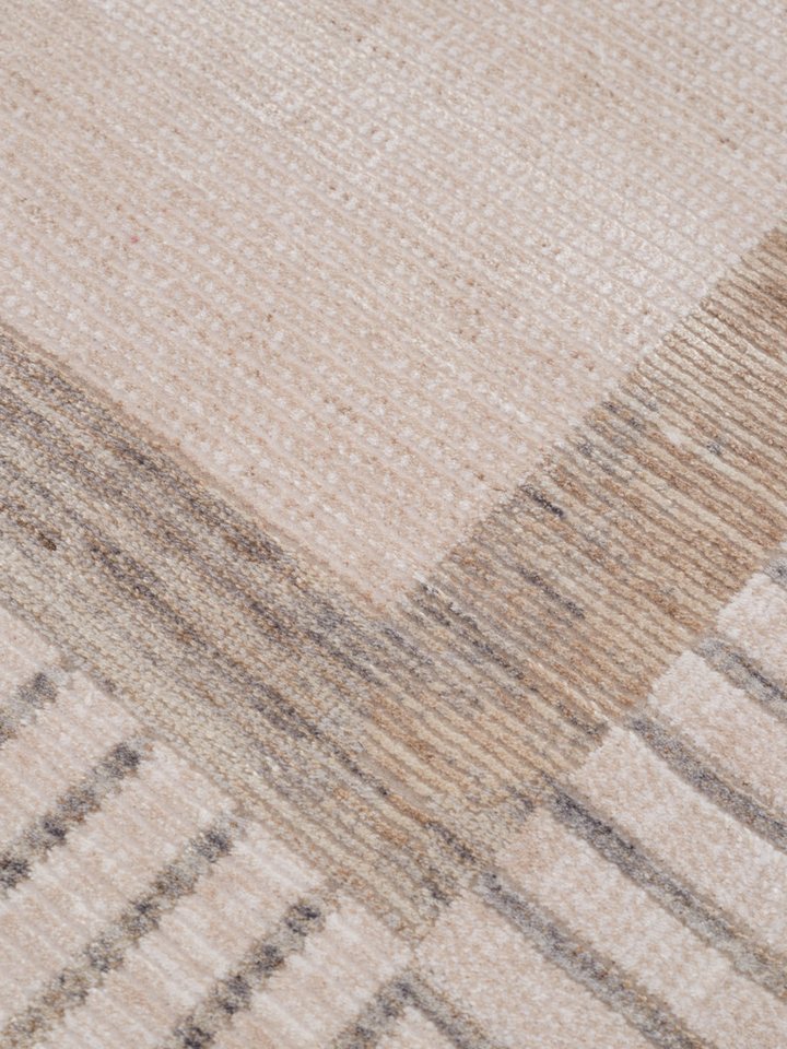 Calvin Klein home Teppich Luster, mit Fransen, Designerteppich, rechteckig, Höhe: 6 mm, Rahmen, Muster, meliert, Wohnzimmer, Schlafzimmer, Esszimmer – Bild 3 von 5
