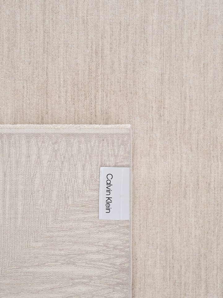 Calvin Klein home Teppich Passages, mit Fransen, Designerteppich, rechteckig, Höhe: 5 mm, Rahmen, meliert, Wohnzimmer, Schlafzimmer, Esszimmer – Bild 3 von 5