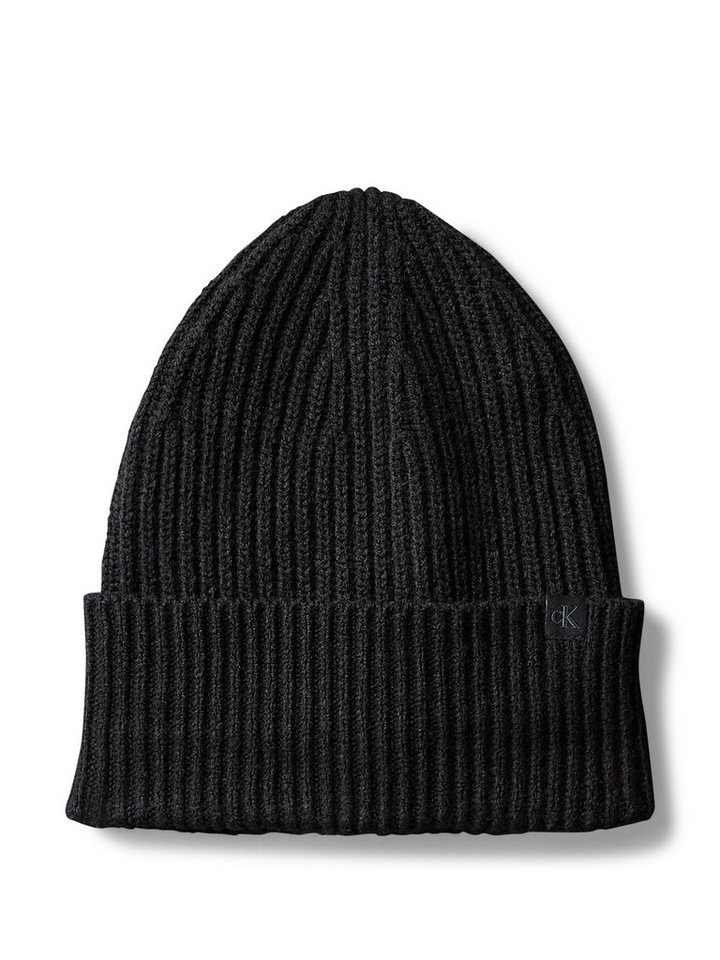 Calvin Klein Jeans Beanie mit Monogramm-Label – Bild 3 von 5