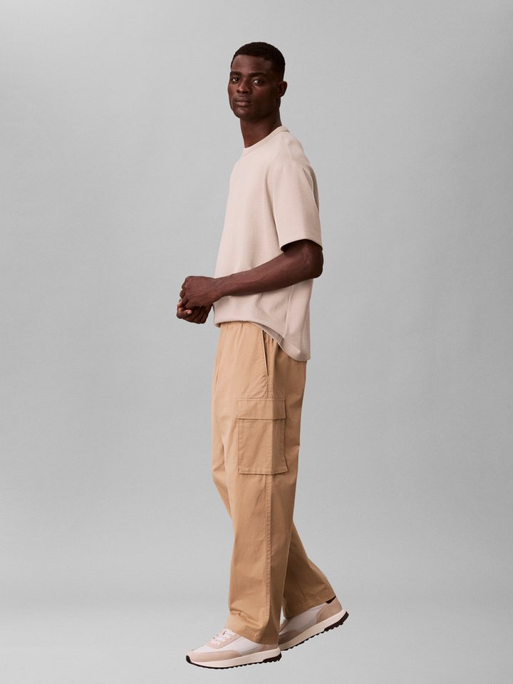 Calvin Klein Jeans Cargohose CO PULL ON STRAIGHT CARGO PANT in Unifarbe – Bild 3 von 5