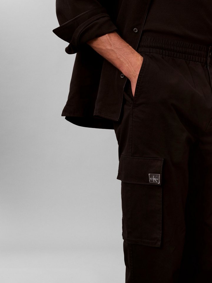 Calvin Klein Jeans Cargohose elastischer Bund, Skinny fit, Cargotaschen – Bild 4 von 5