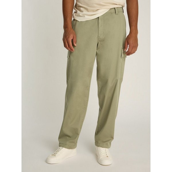 Calvin Klein Jeans Cargohose REGULAR STRAIGHT CARGO mit Logoprägung