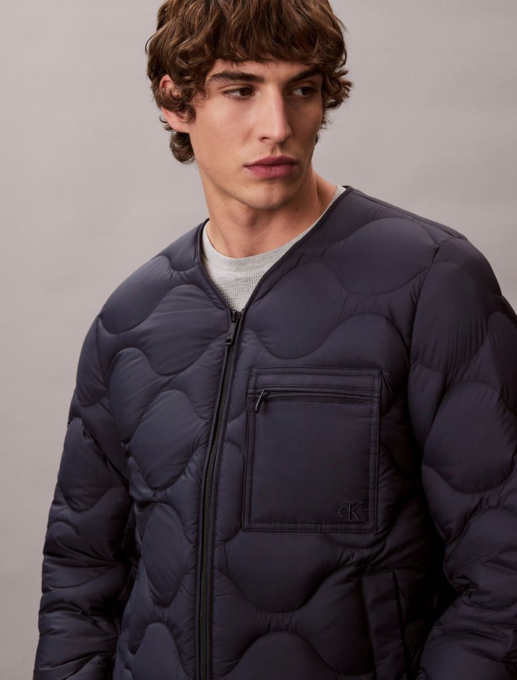 Calvin Klein Jeans Daunenjacke Strickkragen, Regular Fit, warm wattiert – Bild 2 von 5