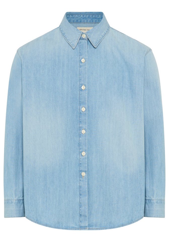 Calvin Klein Jeans Jeansbluse Oversized Fit, used washed – Bild 2 von 3