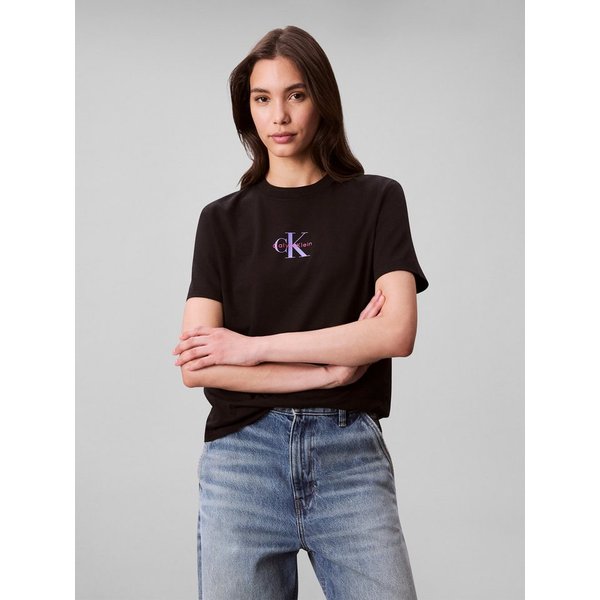 Calvin Klein Jeans Kurzarmshirt SS 20s CLASSIC LOGO TEE Mit Glitzer-Logo
