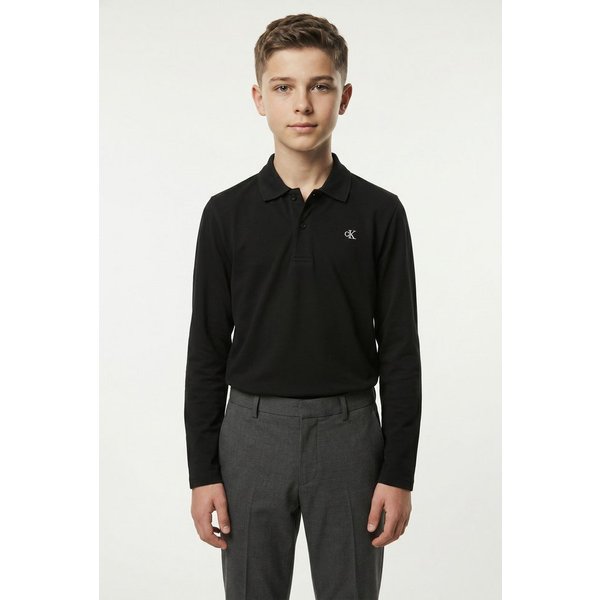Calvin Klein Jeans Langarm-Poloshirt SOLID PIQUE POLO Regular fit mit Polokragen