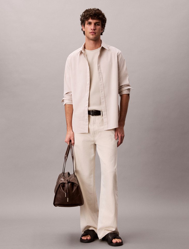 Calvin Klein Jeans Langarmhemd Button-Down-Kragen, Baumwoll-Stretch – Bild 5 von 5