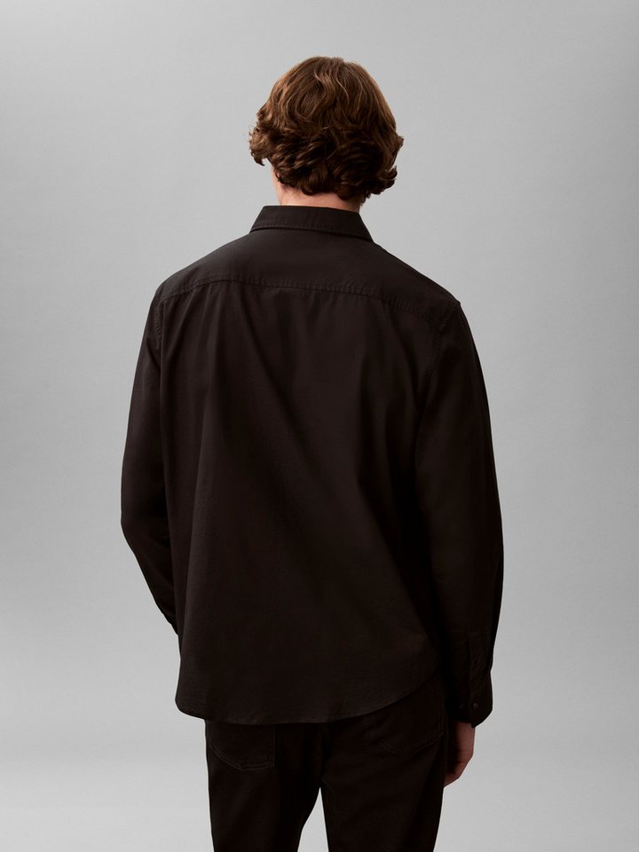 Calvin Klein Jeans Langarmhemd LS SOLID OXFORD CLASSIC SHIRT Mit Rundhalsausschnitt – Bild 2 von 5