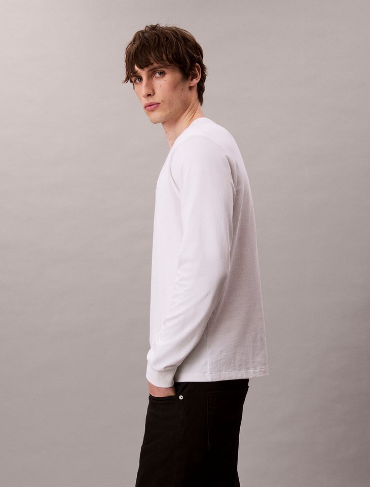 Calvin Klein Jeans Langarmshirt LS EASY MONOGRAM TEE Mit Rundhalsausschnitt, regular fit – Bild 3 von 5