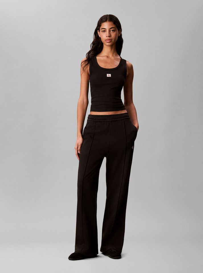 Calvin Klein Jeans Leggings MONOGRAM TERRY TRACKPANT Regular fit mit Bootcut fit – Bild 4 von 5