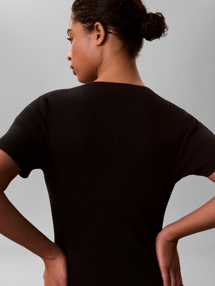 Calvin Klein Jeans Minikleid Figurbetonte Passform mit Rundhalsausschnitt – Bild 2 von 5
