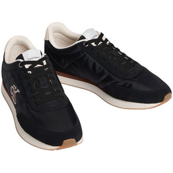 Calvin Klein Jeans RETRO RUNNER ESS MIX MAT Sneaker Freizeitschuh, Halbschuh, Schnürschuh mit Logo-Emblem