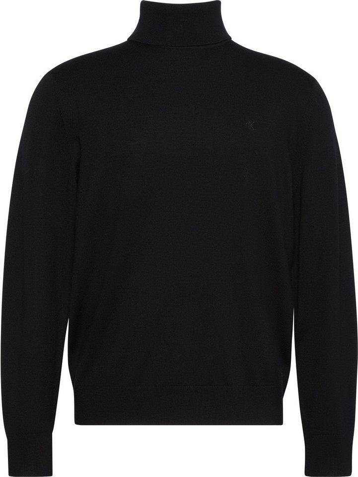 Calvin Klein Jeans Rollkragenpullover LS 100% MERINO T-NECK 14GG Mit Rundhalsausschnitt, regular fit – Bild 4 von 5