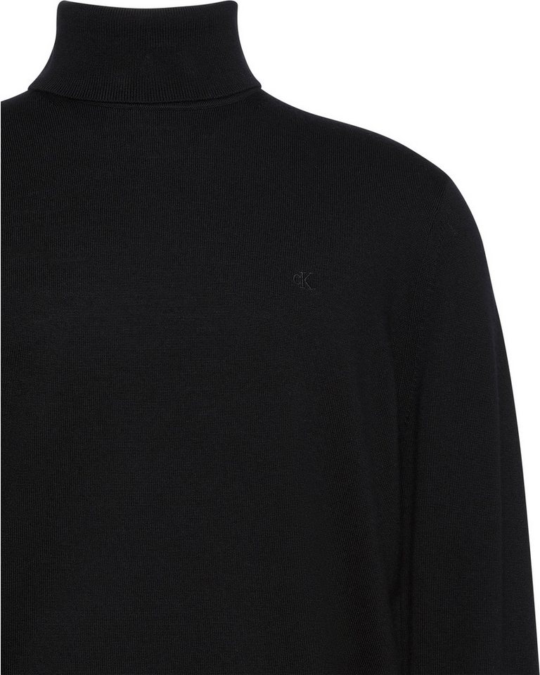 Calvin Klein Jeans Rollkragenpullover LS 100% MERINO T-NECK 14GG Mit Rundhalsausschnitt, regular fit – Bild 5 von 5