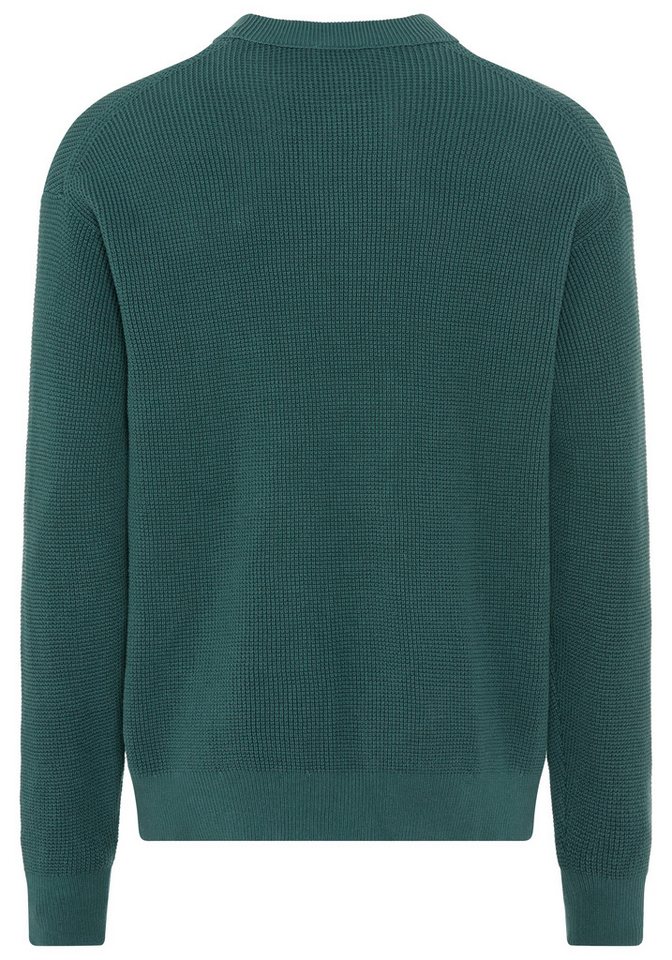 Calvin Klein Jeans Rundhalspullover LS EZ COTTON WAFFLE CRWNK SWTR 9 Rundhalsausschnitt, regular fit – Bild 4 von 4