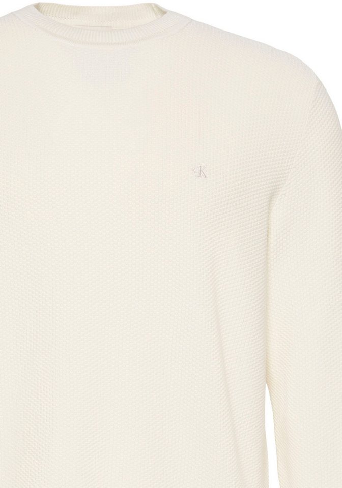 Calvin Klein Jeans Rundhalspullover Regular fit mit Rundhalsausschnitt – Bild 5 von 5