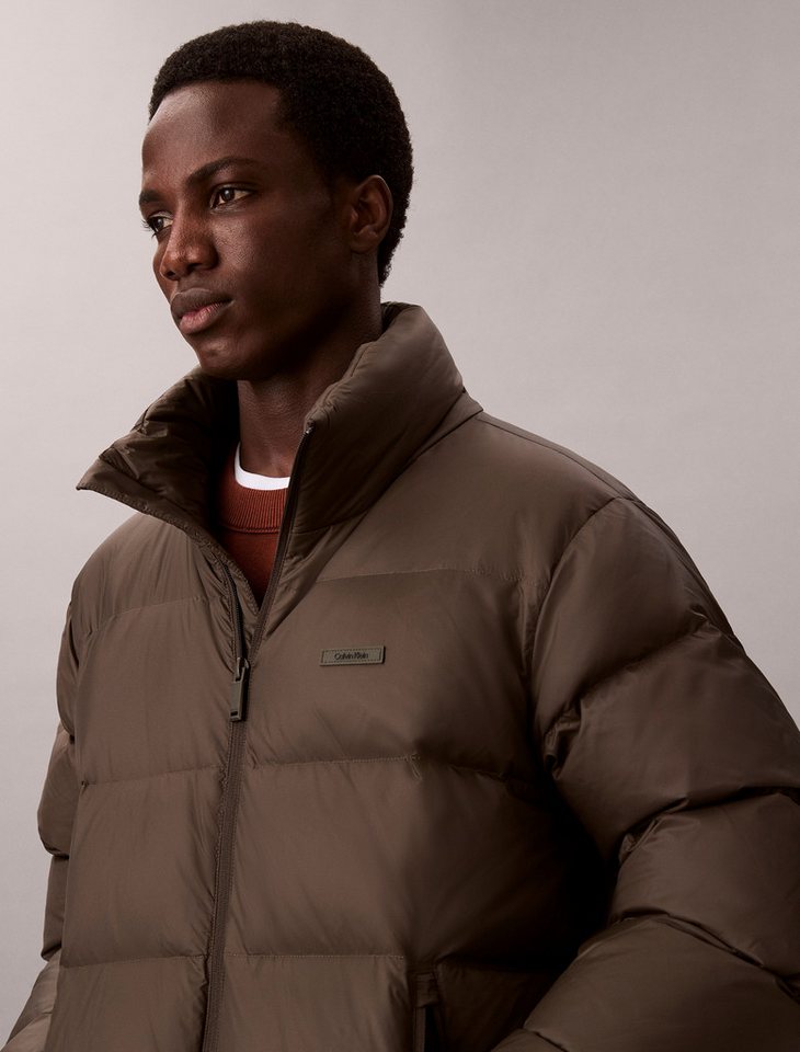 Calvin Klein Jeans Steppjacke LS MDWT NYLON CHNNL DOWN PUFFER Mit Rundhalsaussschnitt, regular fit – Bild 3 von 5