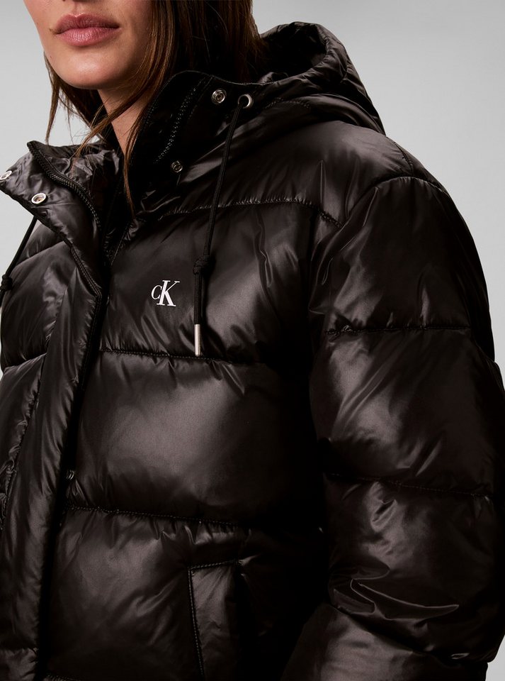 Calvin Klein Jeans Steppjacke SHINE CLASSIC PUFFER Regular fit mit Kapuze – Bild 3 von 5