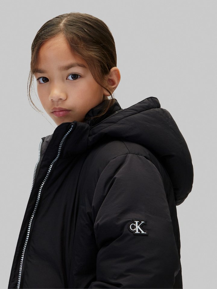 Calvin Klein Jeans Steppmantel CLASSIC FILLED COAT Regular fit mit Eingrifftaschen – Bild 3 von 5