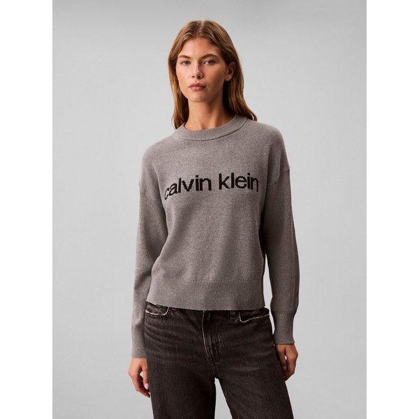 Calvin Klein Jeans Strickpullover Cotton Graphic Pullover Mit Rundhalsausschnitt