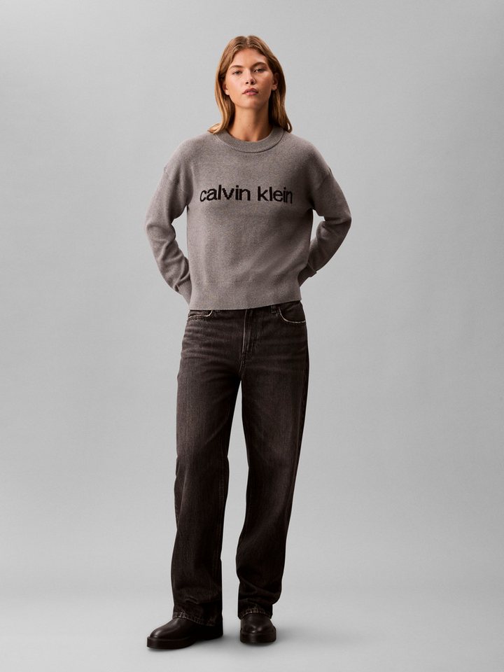 Calvin Klein Jeans Strickpullover Cotton Graphic Pullover Mit Rundhalsausschnitt – Bild 5 von 5