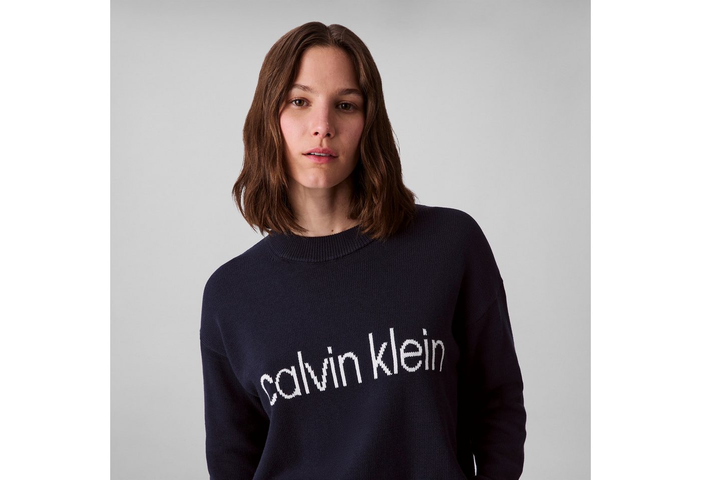 Calvin Klein Jeans Strickpullover Cotton Graphic Pullover Mit Rundhalsausschnitt – Bild 2 von 5