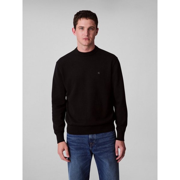 Calvin Klein Jeans Strickpullover LS EZ COTTON CREWNK SWEATER 12GG Mit Rundhalsausschnitt
