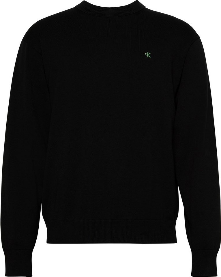 Calvin Klein Jeans Strickpullover LS EZ COTTON CREWNK SWEATER 12GG Mit Rundhalsausschnitt – Bild 4 von 5