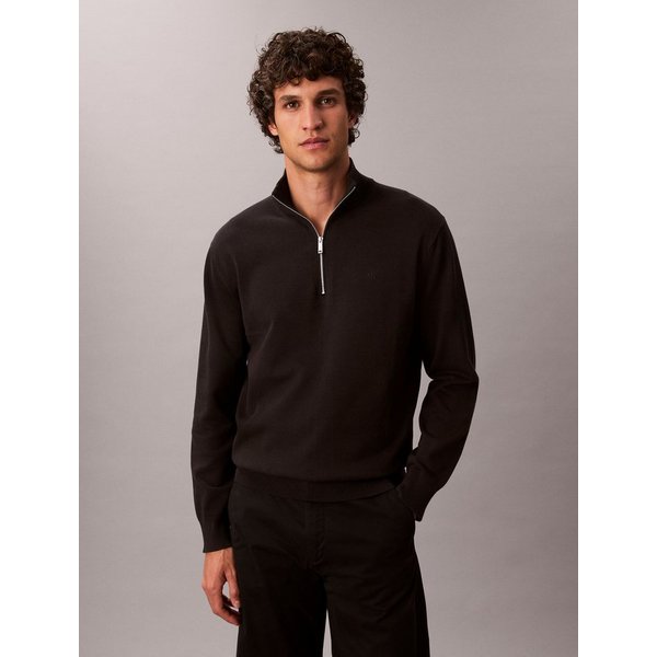 Calvin Klein Jeans Strickpullover Stehkragen mit Reißverschluss, Regular fit