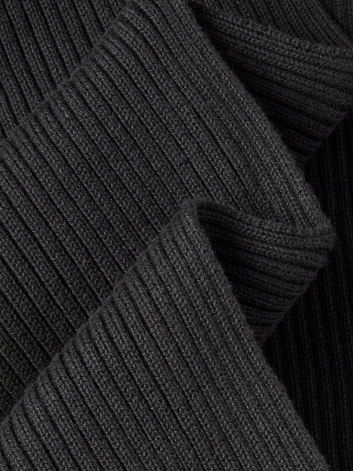 Calvin Klein Jeans Strickschal PATCH CHUNKY RIB CTN KNIT SCARF, Regular fit mit Markenlogo – Bild 3 von 3