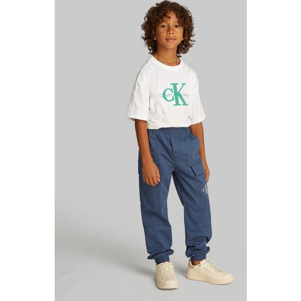 Calvin Klein Jeans Sweathose ESSENTIAL WOVEN CARGO PANTS für Kinder bis 16 Jahre mit Logo-Print