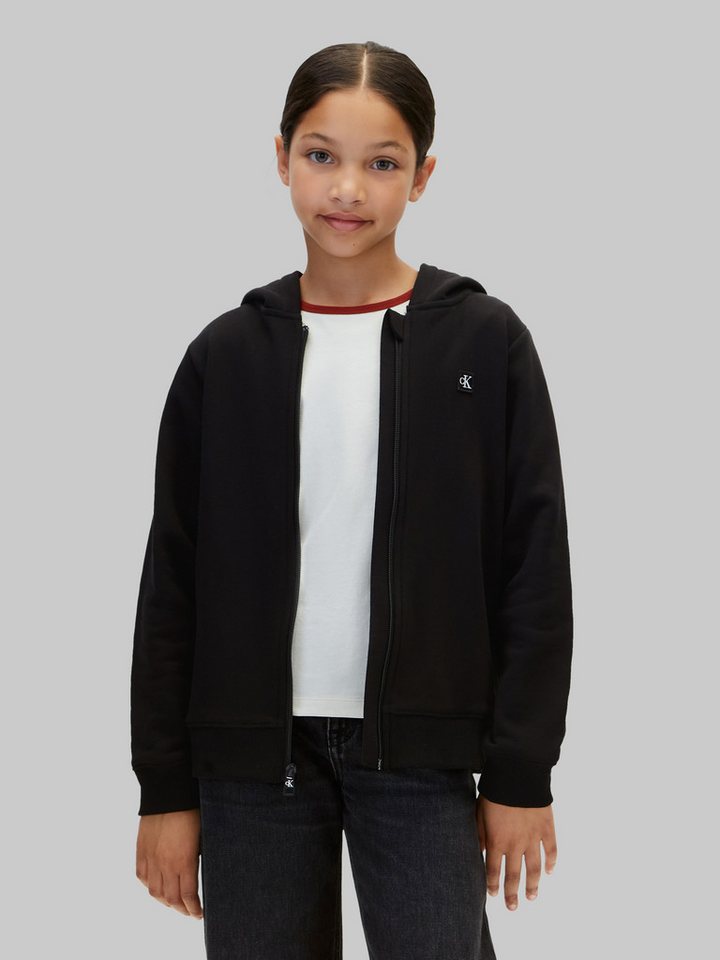 Calvin Klein Jeans Sweatjacke MINI BADGE ZIP-THROUGH Regular fit, Badge – Bild 2 von 5