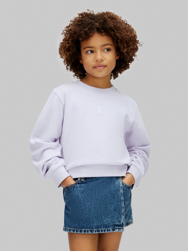Calvin Klein Jeans Sweatshirt CREWNECK SWEATSHIRT Regular fit für Kinder mit Rundhalsausschnitt – Bild 2 von 5