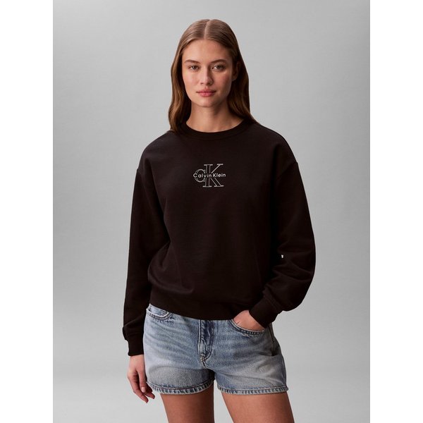 Calvin Klein Jeans Sweatshirt FOIL CREW SWEATSHIRT Regular fit mit Rundhalsausschnitt