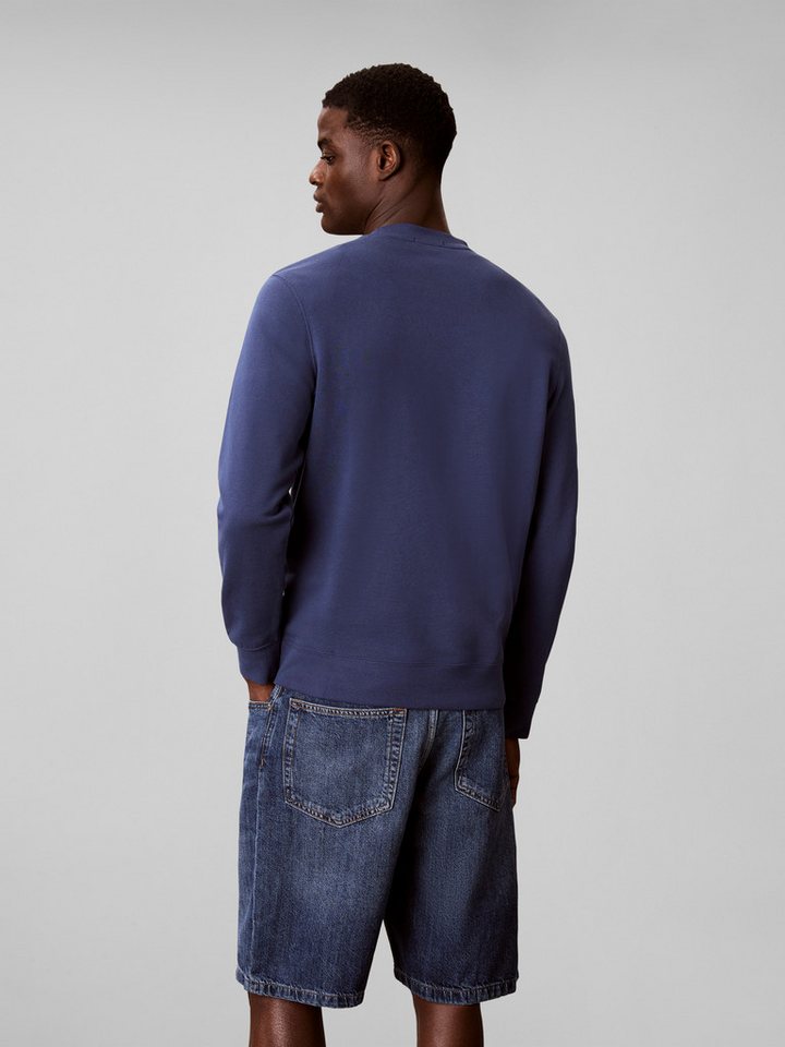 Calvin Klein Jeans Sweatshirt Rundhalsausschnitt, Brustdruck, reine Baumwolle – Bild 3 von 5