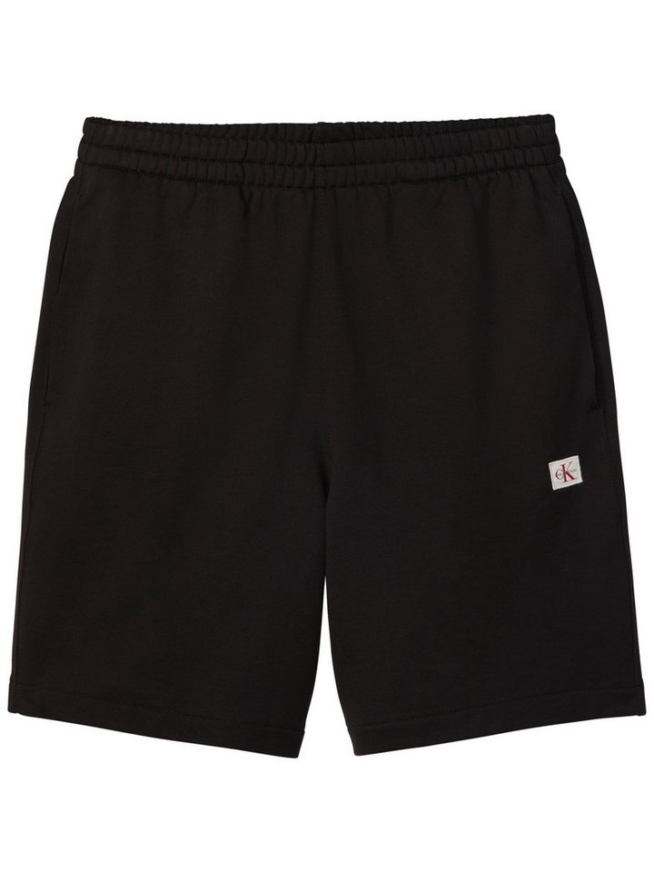 Calvin Klein Jeans Sweatshorts Regular Fit, Logo-Badge, Seitentaschen – Bild 4 von 5