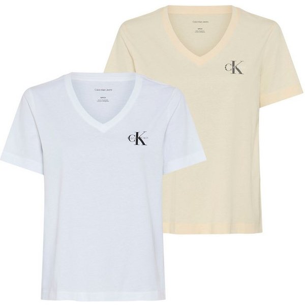 Calvin Klein Jeans T-Shirt (Packung, 2-tlg., 2er-Pack), Logoschriftzug