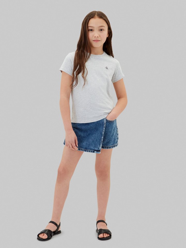 Calvin Klein Jeans T-Shirt (Packung, 2-tlg) Rundhalsausschnitt, reine Baumwolle, Logodruck – Bild 5 von 5