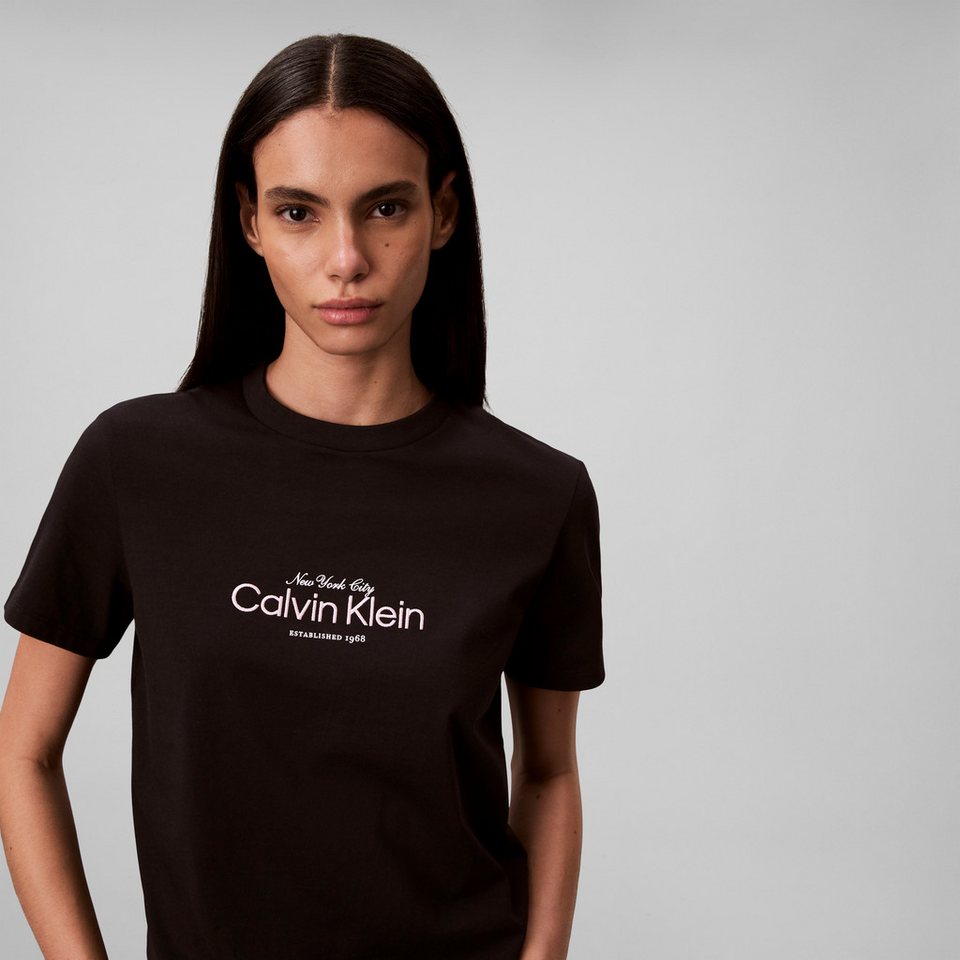 Calvin Klein Jeans T-Shirt Regular fit, mit Logoschriftzug – Bild 3 von 5