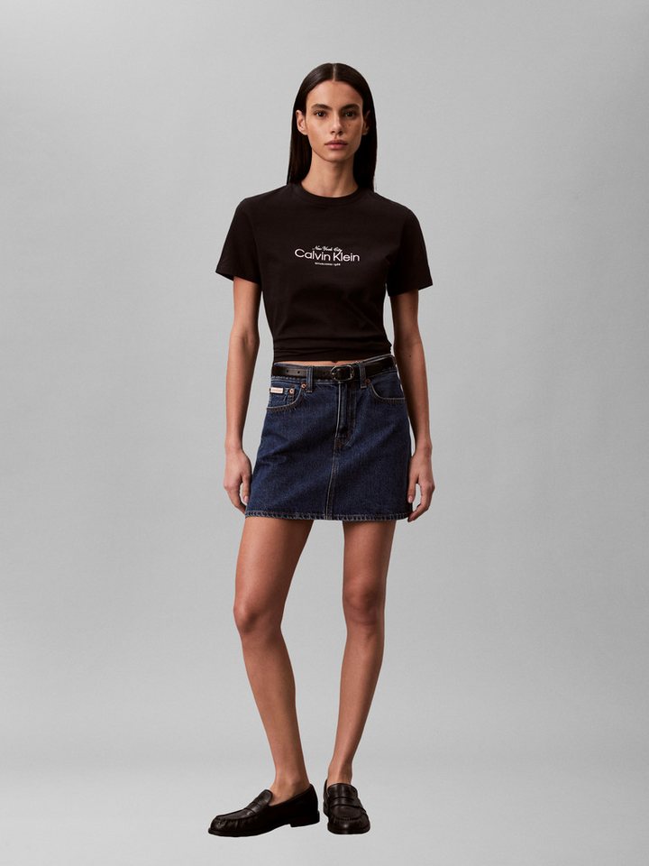 Calvin Klein Jeans T-Shirt Regular fit, mit Logoschriftzug – Bild 4 von 5