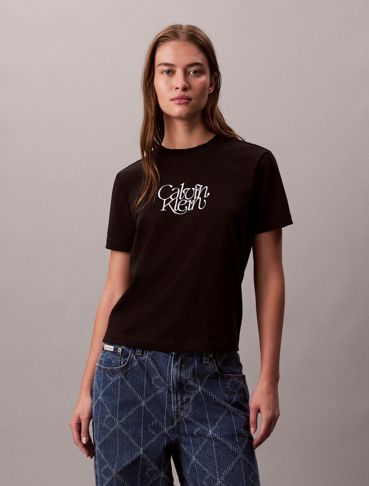 Calvin Klein Jeans T-Shirt SS FITTED SCRIPT CALVIN KLEIN TE Mit Rundhalsausschnitt, regular fit – Bild 2 von 5