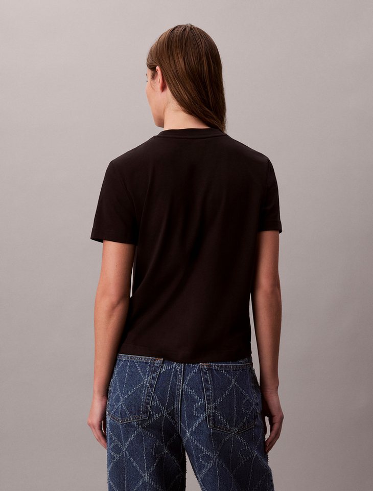 Calvin Klein Jeans T-Shirt SS FITTED SCRIPT CALVIN KLEIN TE Mit Rundhalsausschnitt, regular fit – Bild 3 von 5