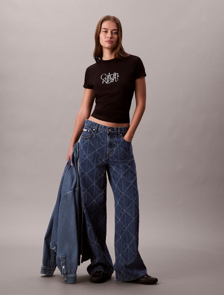 Calvin Klein Jeans T-Shirt SS FITTED SCRIPT CALVIN KLEIN TE Mit Rundhalsausschnitt, regular fit – Bild 5 von 5