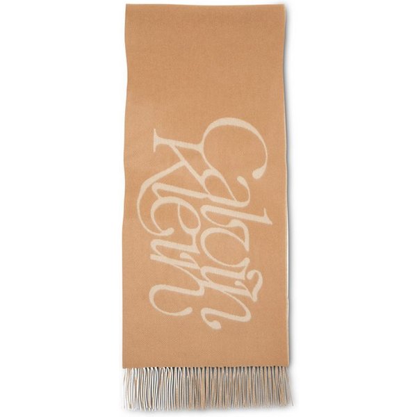 Calvin Klein Jeans Wollschal SCRIPTED LOGO BRUSHED WOOL SCARF, Perfekt für den Alltag