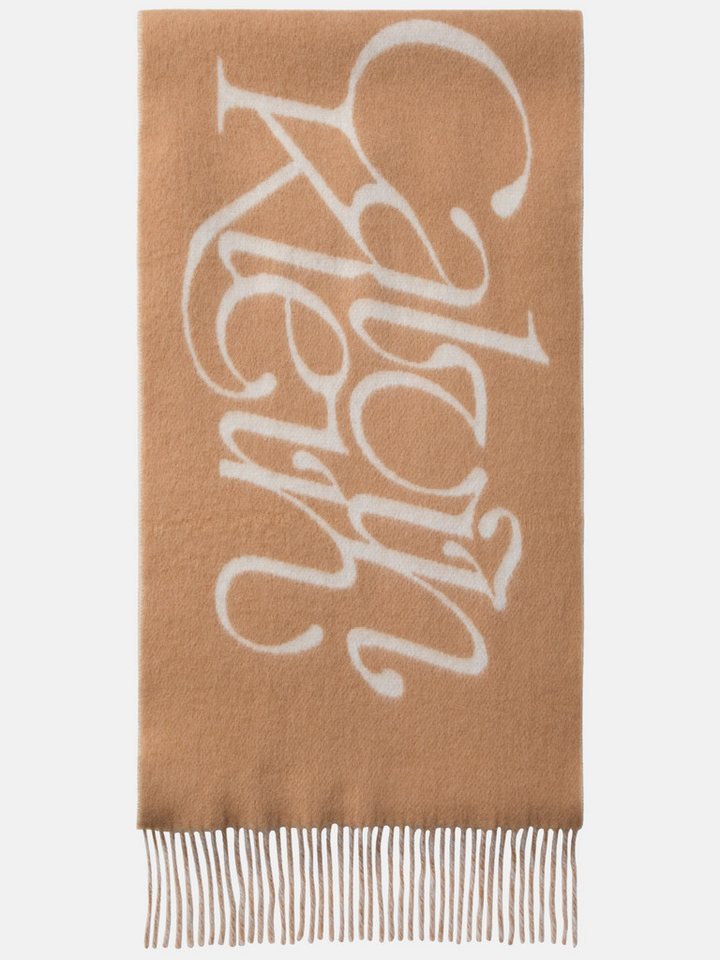 Calvin Klein Jeans Wollschal SCRIPTED LOGO BRUSHED WOOL SCARF, Perfekt für den Alltag – Bild 2 von 4