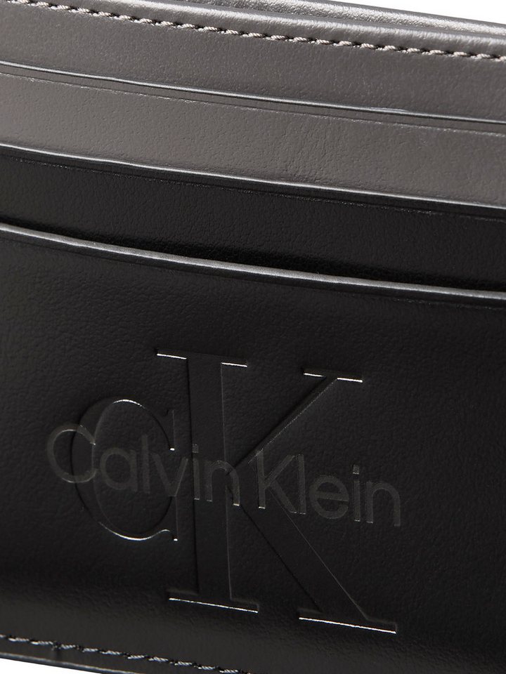 Calvin Klein Kartenetui BOLD CARD CASE, Unisex Visitenkarten, Etui mit CK-Logo – Bild 3 von 5