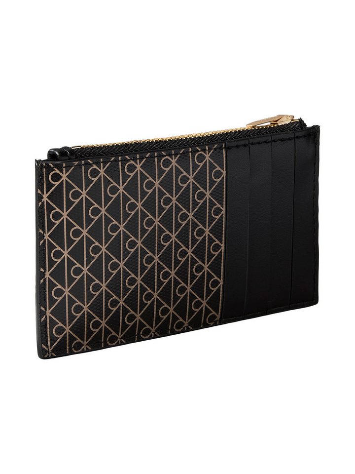 Calvin Klein Kartenetui EMBLEM AOP TOP ZIP CARDCASE, Damen Geldbeutel, Portemonnie mit CK-Logodrucken – Bild 2 von 3